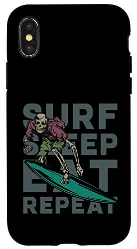 iPhone XXS Surf Sleep Eat Repeat - Cool Surfer gift Case