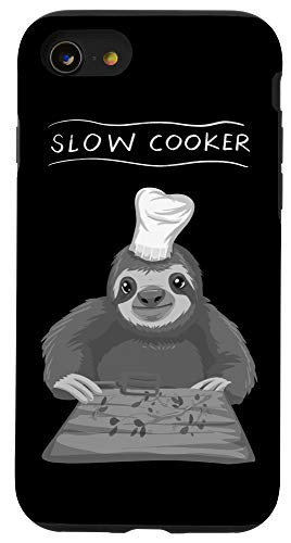 iPhone SE 2020  7  8 Cool Slow Cooker  Funny Sluggish Cooking Sloth Chef Gift Case