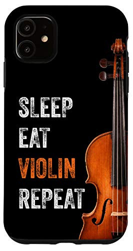 iPhone 11 Eat Sleep Violin Repeat Violin Phone Case Gift Case