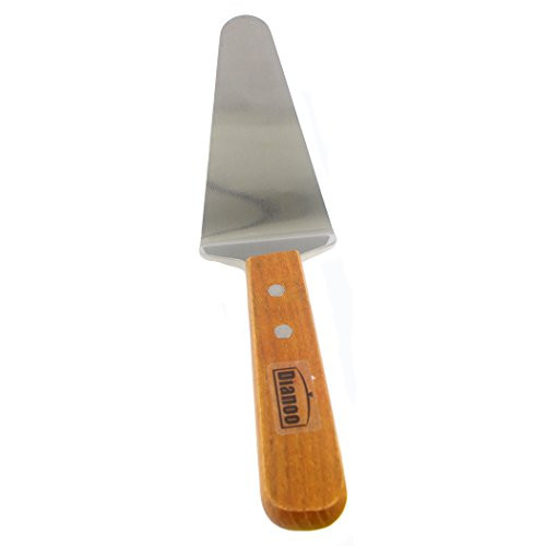 Dianoo Quality Stainless Steel Pie Cake Server Wood Handle Spatula