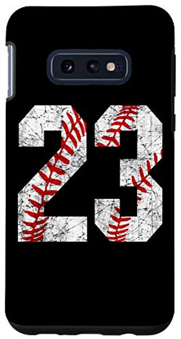 Galaxy S10e Vintage Worn Baseball Mom 23 Jersey Baseball Number 23 Case Galaxy S10e Vintage Worn Baseball Mom 23 Jersey Baseball Number 23 Case