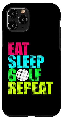 iPhone 11 Pro Eat Sleep Golf Funny Golfer Case