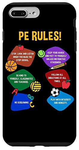 iPhone 7 Plus8 Plus P_E_ Rules Physical Education Teacher PE Back To School Gym Case