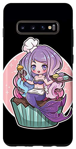 Galaxy S10 Mermaid Cupcake Cute Cupcakes Mermaids Gift Girls Womens Case