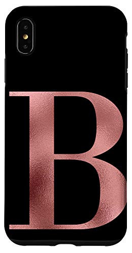 iPhone XS Max Monogram For First Name Initial B Rose Case