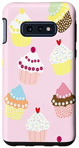 Galaxy S10e Cupcakes Wallpaper Paper Background Seamless Case