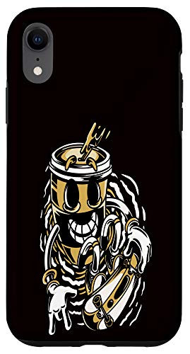 iPhone XR Skateboarding Coffee Cup Lover Skating Funny Skater Gift Case