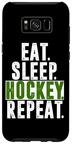 Galaxy S8 Eat Sleep Hockey Repeat T Shirt Sport Fan Gift Case