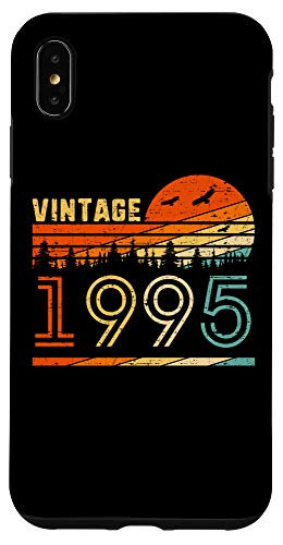 iPhone XS Max Vintage 1995 Retro 25th Birthday Gift Fun B-day 25 Years Old Case