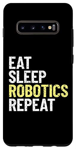 Galaxy S10 Eat Sleep Robotics Black Case