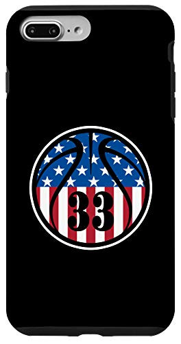 iPhone 7 Plus8 Plus 33 Basketball Number 33 Jersey USA American Flag Case