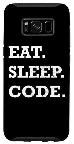 Galaxy S8 IT Computer Nerd Geek Engineering Eat Sleep Code Case