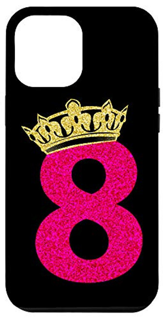 iPhone 12 Pro Max 8th Birthday Crown For Girls  Princess 8 Year Old Case