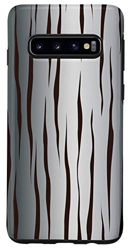 Galaxy S10 Animal Print - Steel Gradient Black Zebra Case