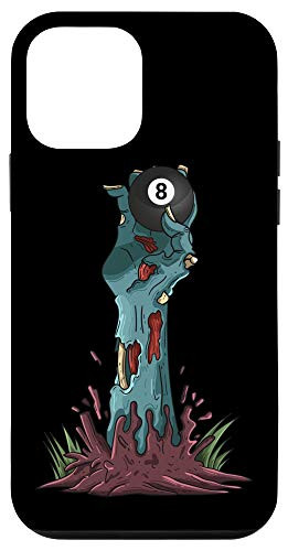iPhone 12 mini Zombie Hands Pool Ball Number 8 Funny Halloween Horror Scary Case