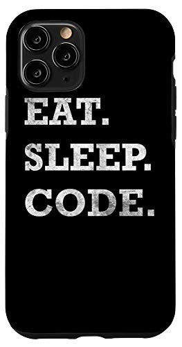 iPhone 11 Pro Eat Sleep Code Engineering Computer Geek Nerd Case