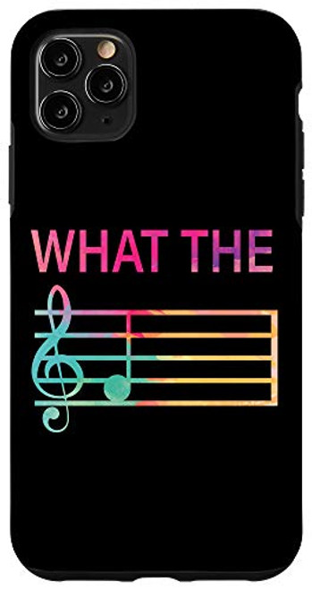 iPhone 11 Pro Max What The F Music Funny Clef Note music Humor Musician Gift Case