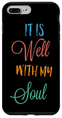 iPhone 7 Plus8 Plus It is Well With My Soul Christian Bible Verse Gift John 316 Case