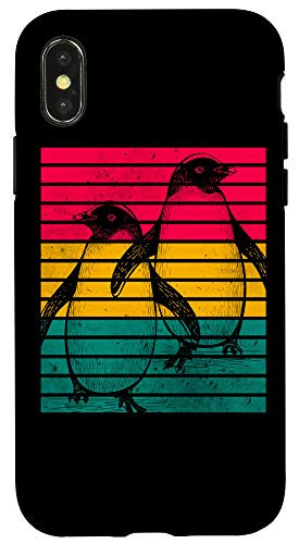iPhone XXS Retro Penguin Sunset Old School Classic Zookeeper Animal Case