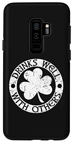 Galaxy S9 Drinks Well With Others Beer St_ Patricks Day Gift Case