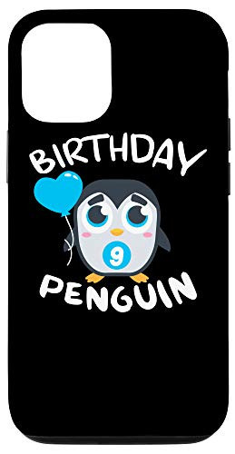 iPhone 1212 Pro Funny 9th Birthday Penguin 9 Year Old Bird Lover Kids Gift Case