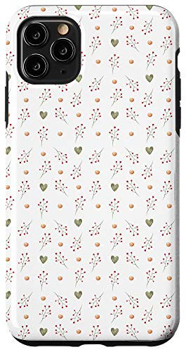 iPhone 11 Pro Max Vintage Flower Pattern Classic Watercolor Floral Background Case