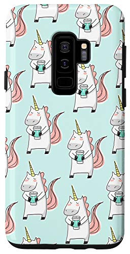 Galaxy S9 Unicorn Coffee Tumbler Cup Cute Mint Green Teen Girls Women Case