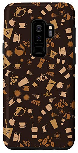 Galaxy S9 Coffee Cup Retro Art Java Lover Phone Case Pattern Gift Case