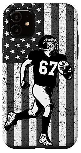 iPhone 11 67 Number 67 American Football Player Case