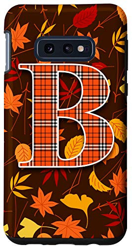 Galaxy S10e Autumn Leaves Letter B Monogram Case