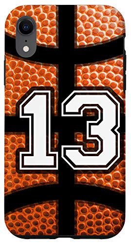 iPhone XR Number 13 Basketball Print Player Boys Men Funny Cute Gift Case