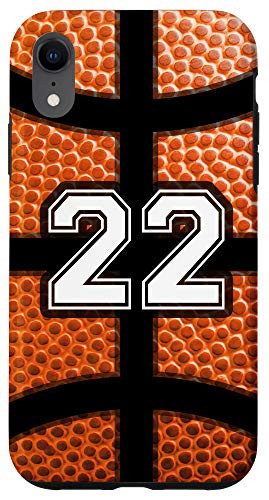iPhone XR Number 22 Basketball Print Player Boys Men Funny Cute Gift Case