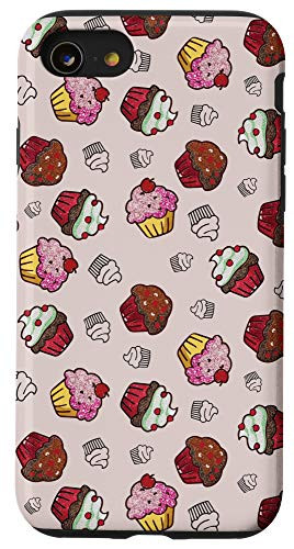 iPhone SE 2020  7  8 Cupcakes Sweet Confections Pink and Red Case