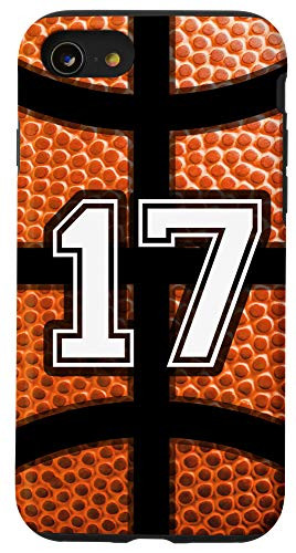 iPhone SE 2020  7  8 Number 17 Basketball Print Player Boys Men Funny Cute Gift Case