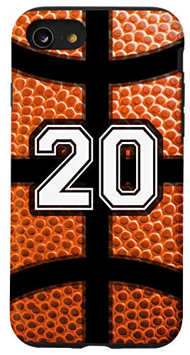 iPhone SE 2020  7  8 Number 20 Basketball Print Player Boys Men Funny Cute Gift Case