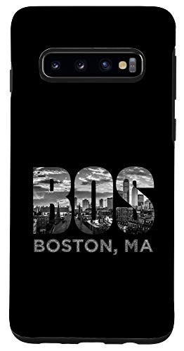 Galaxy S10 Boston Buildings Souvenir Massachusetts Skyline Art BOS Gift Case