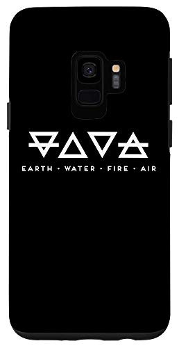 Galaxy S9 Earth Water Fire Air Text - Alchemy Elements Case