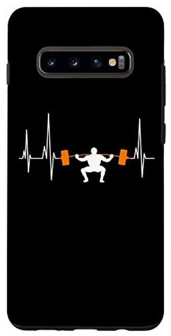 Galaxy S10 Barbell Weightlifting Heartbeat Bodybuilding Cool Funny Gym Case Galaxy S10 Barbell Weightlifting Heartbeat Bodybuilding Cool Funny Gym Case