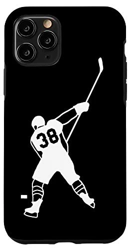 iPhone 11 Pro 38 Number 38 Hockey Player Puck Case
