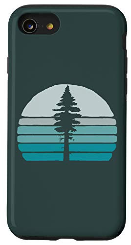 iPhone SE 2020  7  8 Cool Vintage Tree   Retro Sunset 80s Outdoor Graphic Case