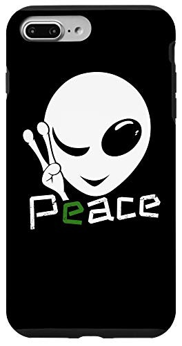 iPhone 7 Plus8 Plus Alien Head Peace UFO Lover and Believer Gift Case
