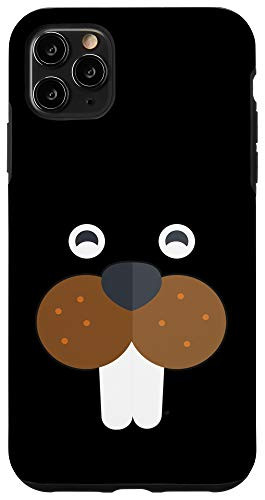 iPhone 11 Pro Max Beaver Face Animal Head Case