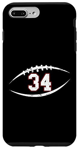 iPhone 7 Plus8 Plus 34 Number Vintage Football Player 34 Lucky Number Birthday Case