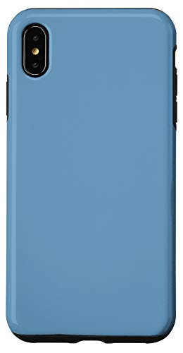 iPhone XS Max Air superiority blue Plain Solid Color Case