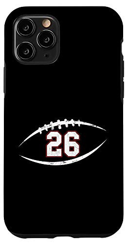 iPhone 11 Pro 26 Number Vintage Football Player 26 Lucky Number Birthday Case