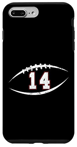 iPhone 7 Plus8 Plus 14 Number Vintage Football Player 14 Lucky Number Birthday Case