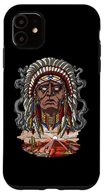 iPhone 11 Native American Chief Indian Headdress War Bonnet Mythology Case iPhone 11 Native American Chief Indian Headdress War Bonnet Mythology Case