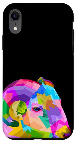 iPhone XR Sheep Phone Case Colorful Roaring Sheep head Artistic Case