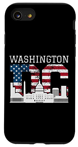 iPhone SE 2020  7  8 Washington DC Capitol Hill USA Flag Souvenir graphic Case