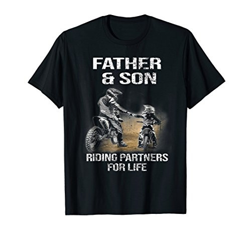 Motocross Father and Son Riding Partners For Life T-shirt